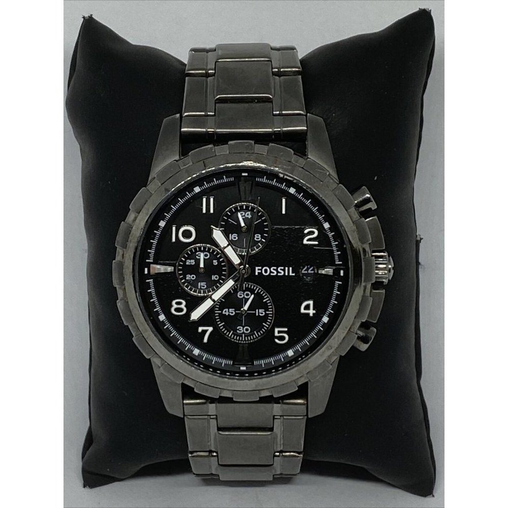 Fossil Dean FS4788 Men's Black Stainless Steel Ana